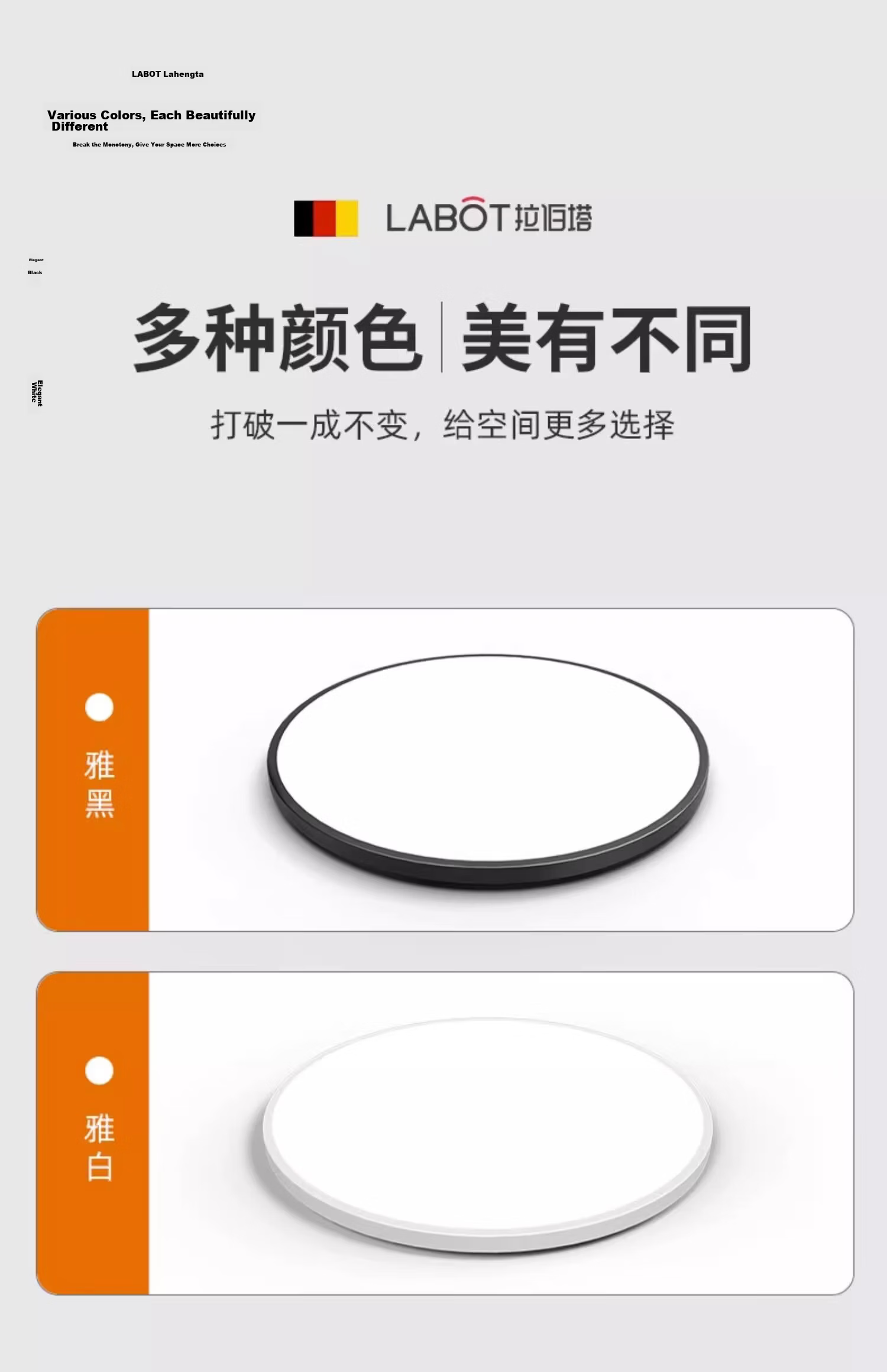 Laberta LED Bedroom Ceiling Light Waterproof Slim Simple Balcony Kitchen Bathroom Corridor Children's Study Lamp 23CM White Light 6
