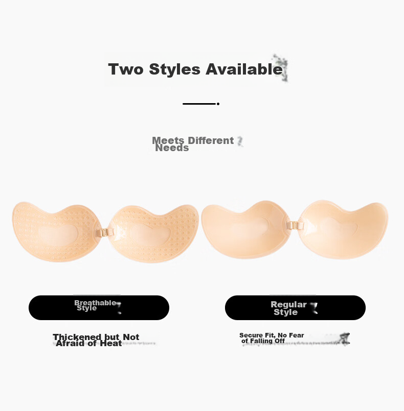 Me Feeling Mango Cup Invisible Strapless Front Closure Push-Up Seamless Anti-Exposure Breast Pads for Women Wedding Dress 6