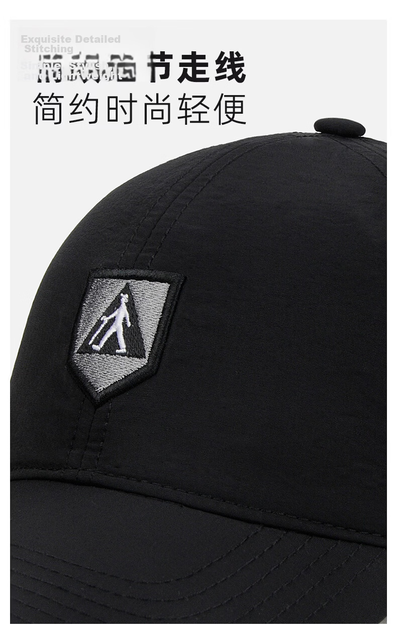 Zulijian Breathable Mesh Baseball Cap Summer Sun Protection Unisex Casual Black Visor Hat 2
