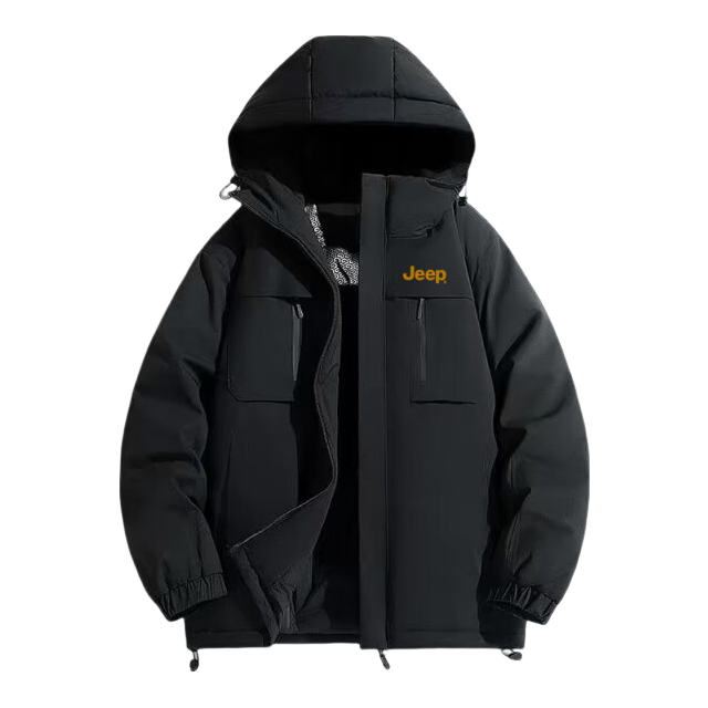 JEEP Men's Casual Thickened Warm Cotton Padded Jacket Winter 2025 New Graphene Windproof Cotton Coat