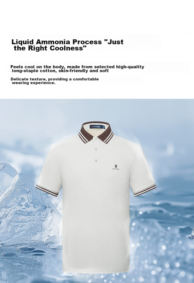 MONTAGUT Men's Short Sleeve Polo Shirt Summer Turn-down Collar 5A Antibacterial Liquid Ammonia Cotton Casual Versatile T-Shirt Silver Frost Gray 4XL /58 4