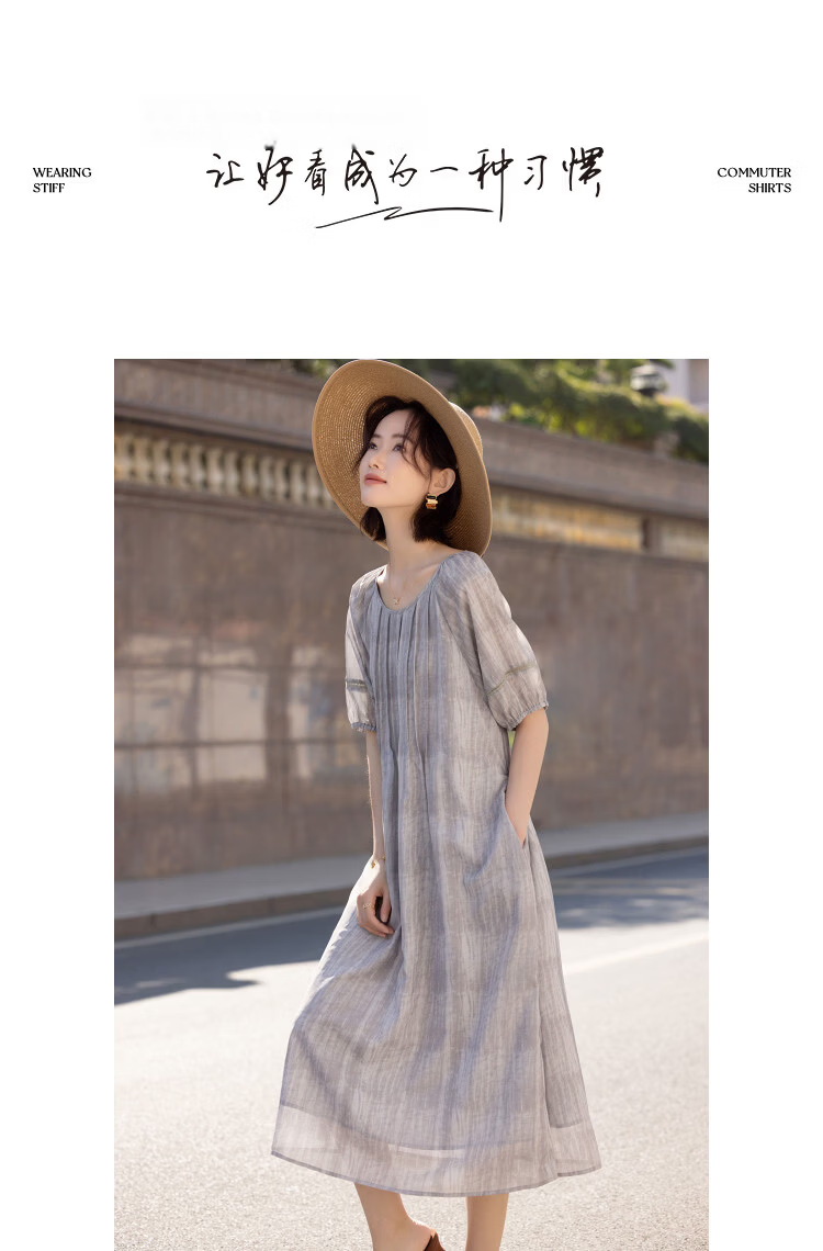 Demana Elegant Urban Summer Sweet Style Lace Splice Floral Print A-Line Slimming Conceal Dress for Women Premium Quality 10