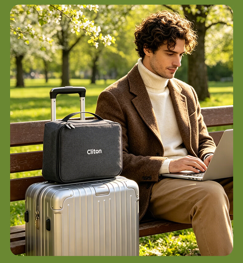 CLITON Portable Handheld Espresso Coffee Maker with Tamper, Powder Distributor, Stand, and Outdoor Camping Storage Set 30