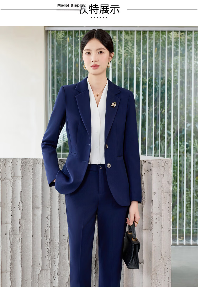 Chaoxu Wrinkle-Free Two-Button Blazer Suit Women's Professional Commuter OL Interview Formal College Workwear Jacket 12