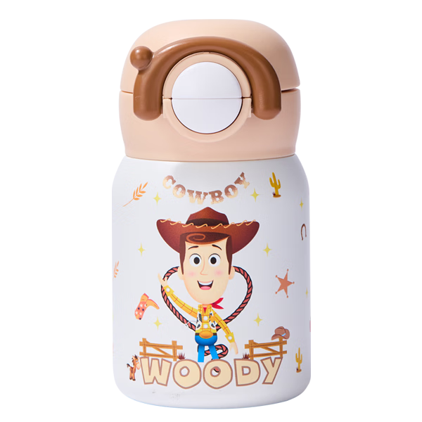 Disney Toy Story Insulated Water Bottle Kids Boys High-Quality Large Capacity Portable Straw Cup Birthday Gift for Boys