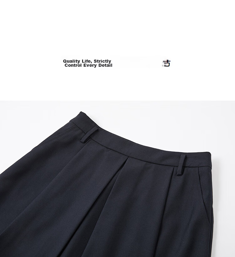 Demana Wide Pleats Craft Spring College Style Wardrobe Essential Petite Loose Pleated Skirt for Women 12