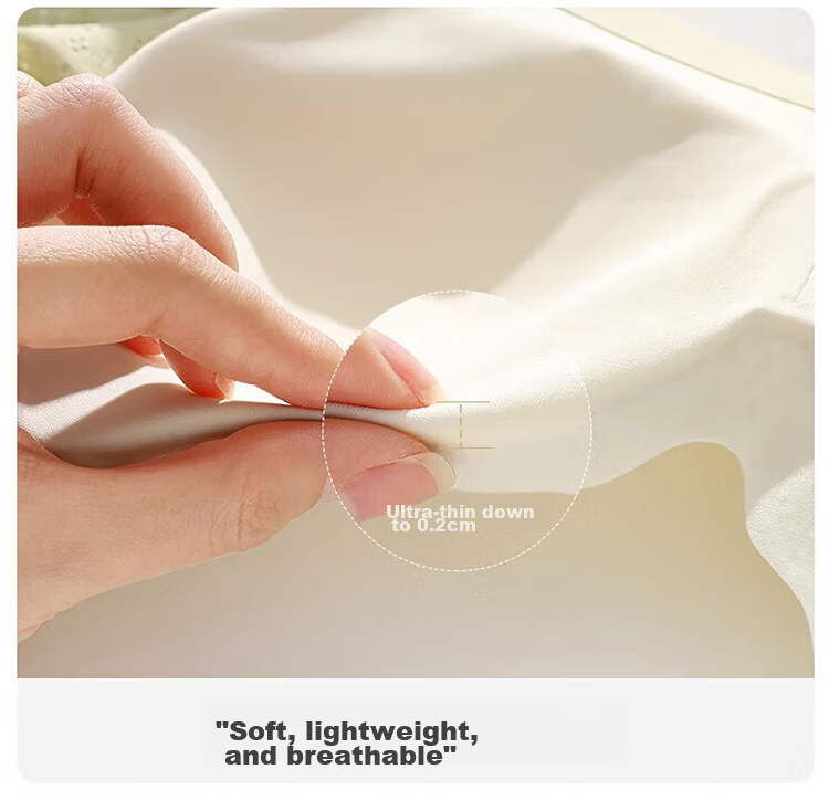 Xueqiman Women's Spring Summer Thin Seamless Nude Sensation Small Bust Push-Up Wireless Anti-Sagging Side Support Beautiful Back Bra 17
