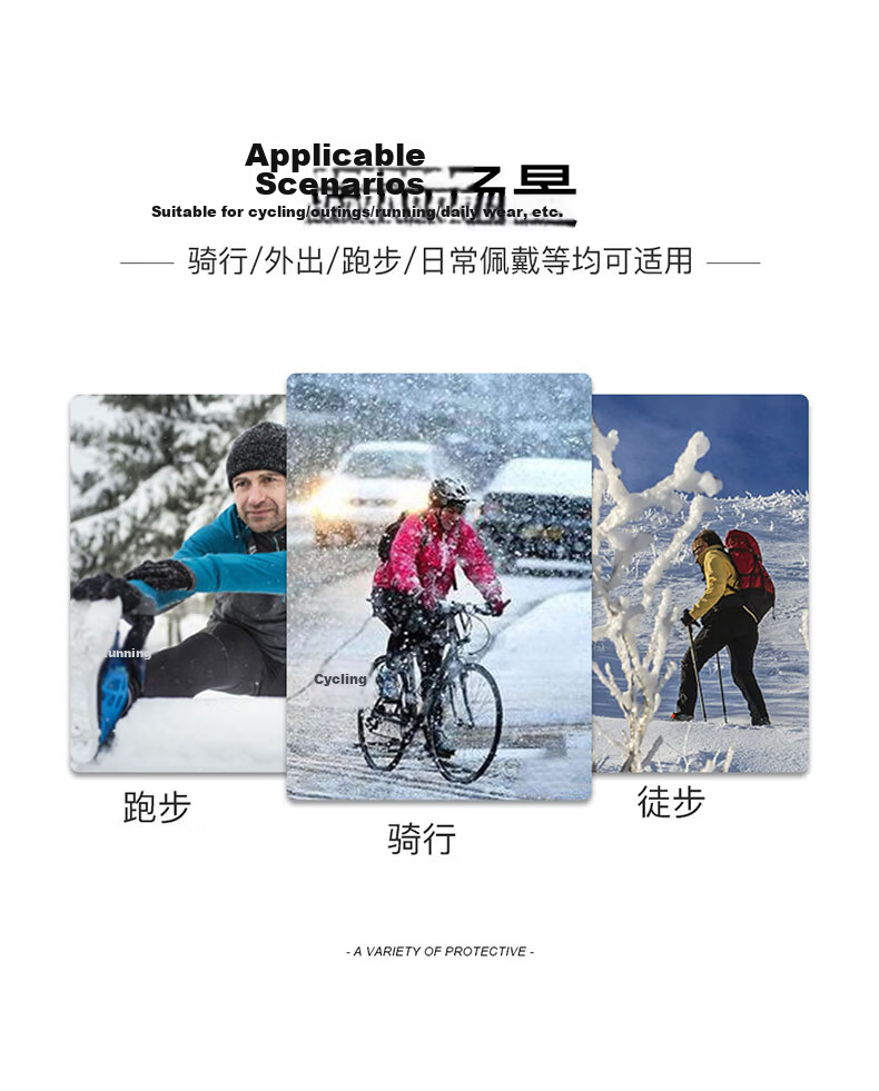 Adandyish Winter Electric Bike Gloves Men Touchscreen Thickened Warm Cycling Fishing Ski Gloves 5