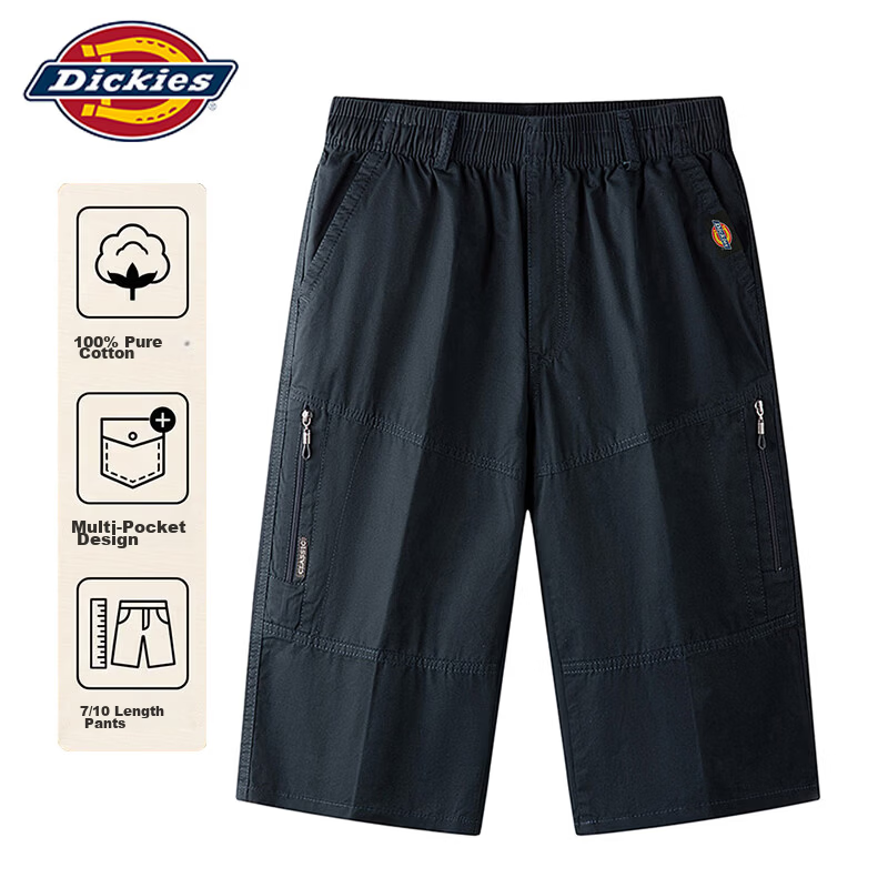 Dickies Men's 3/4 Length Shorts 100% Cotton Casual Workwear 2026 Summer New Arrival