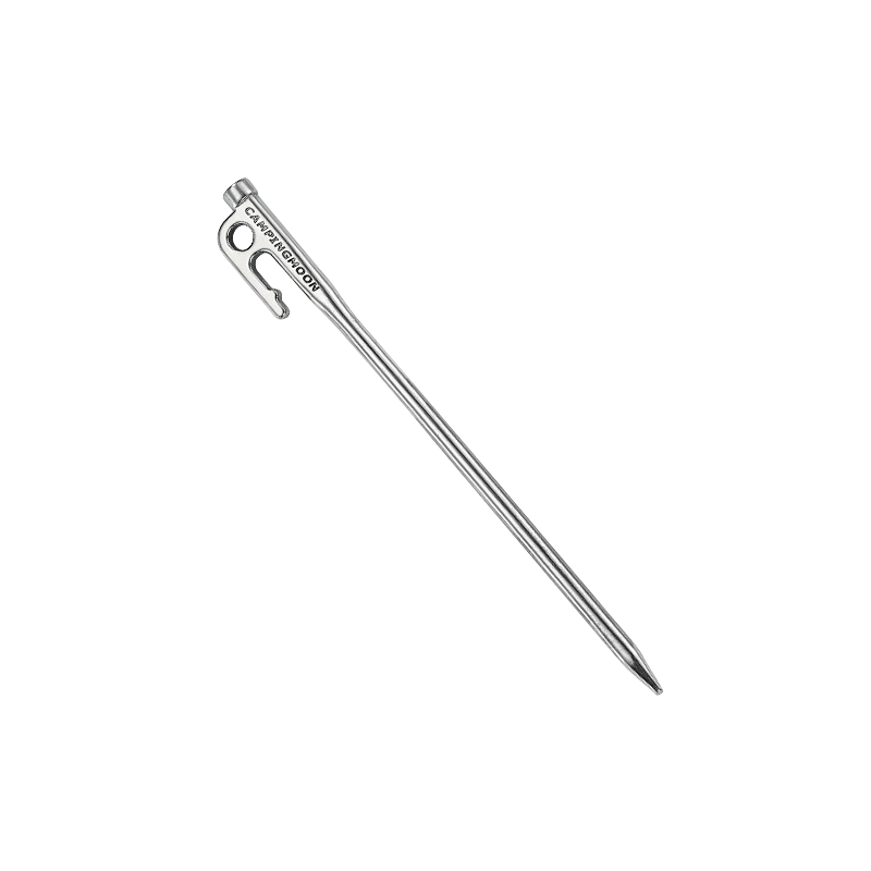 Campingmoon Stainless Steel Beach Stake Tent Peg Outdoor Camping Windproof Rope Anchor 30cm Single Piece