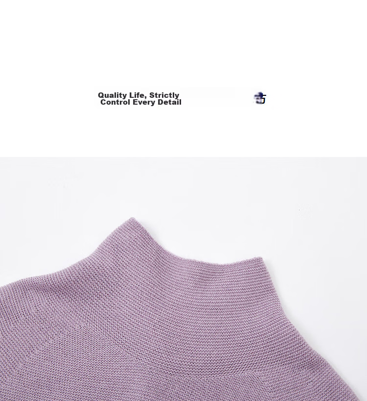 Demana【Sheep Wool and Cashmere Blend】Autumn Soft Style Turtleneck Loose Fit Knit Sweater for Women 15