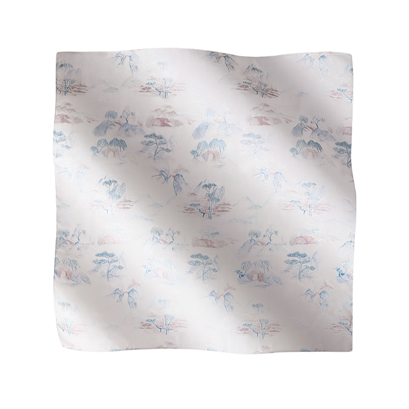 JIUMU 100% Mulberry Silk Scarf Square Shawl for Women Birthday Gift Box for Mom Dragon Boat Festival