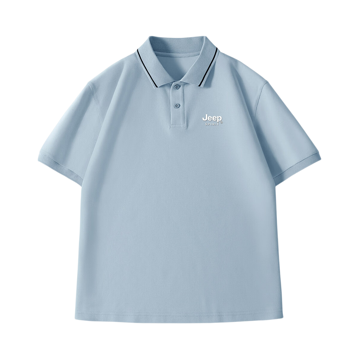JEEP SPIRIT Men's Short Sleeve Polo Shirt Summer New Loose Casual Business Leisure Men's Collared T-Shirt