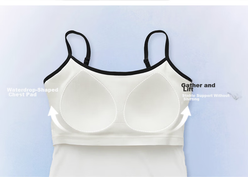 SIINSIIN Women's Strap One-Piece Vest with Chest Pad, Large U Back, Summer Inner Wear, Backless Top, 2026 New Style 4