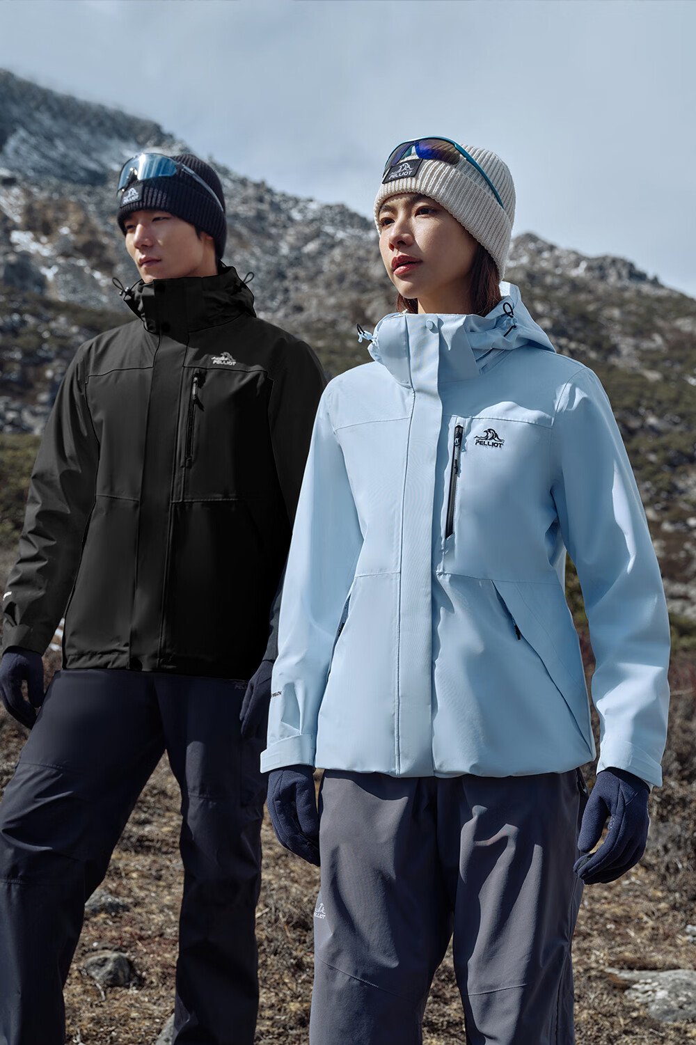 Pelliot Zhao Lusi Same Style Shan Ye Classic 2.0 Three-In Jacket, Autumn And Winter Women's Waterproof Coat, 12340106, White, Size L 17