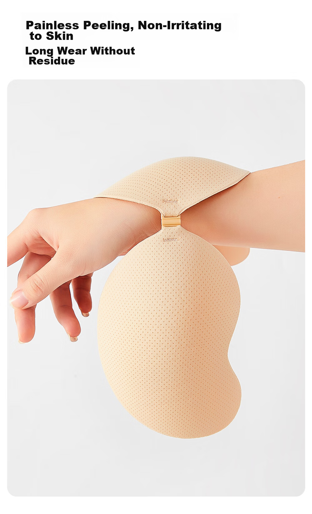 PINK AMY Sticky Cotton Breast Pads Women’s Wedding Dress Summer Push-Up Large Cup Invisible Nipple Covers 11