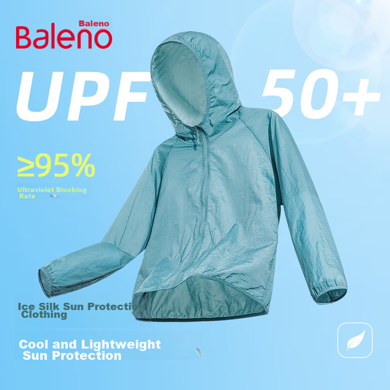 Baleno Men's Summer UPF50+ Hooded Sun Protection Jacket Ice Silk Cooling Lightweight Outdoor Quick-Dry Unisex Sunproof Shirt 14