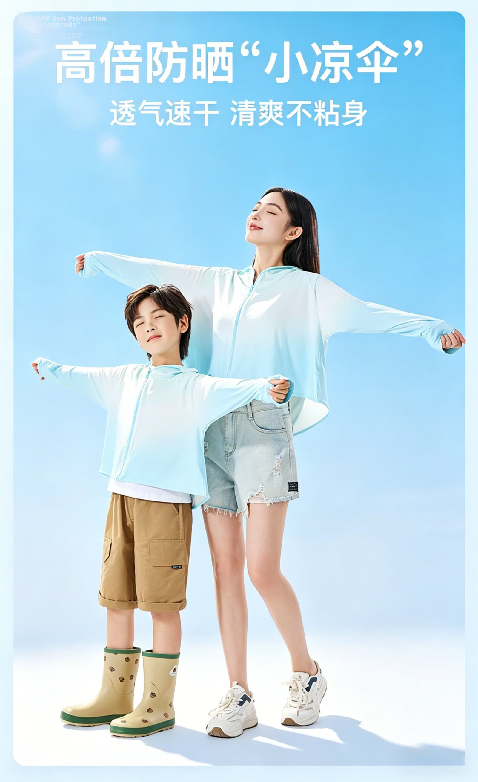 Basic House Kids Boys Girls Gradient Ice Silk Sun Protection Jacket Summer 2026 New Thin UV Protection Coat 11