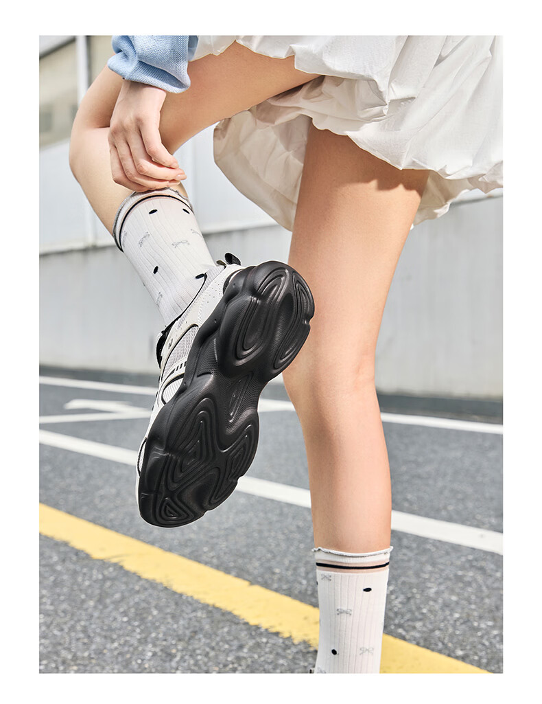 ERKE Women's Casual Shoes Thick Sole Dad Sneakers Soft Comfortable Sports Shoes Versatile Simple Women's Casual Sneakers | Manwu 16