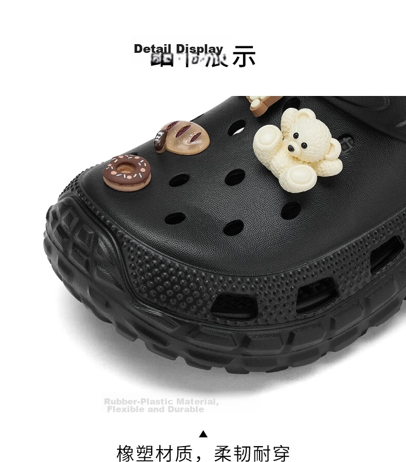 Hotwind Women's Summer New Fashion Height-Increasing Thick-Soled Clogs Casual Cute Beach Outdoor Slippers 15
