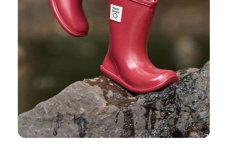 Nido Bear Kids Rain Boots Baby Non-Slip Waterproof Shoes Boys Girls School Shoes YX2518 Size 17 40