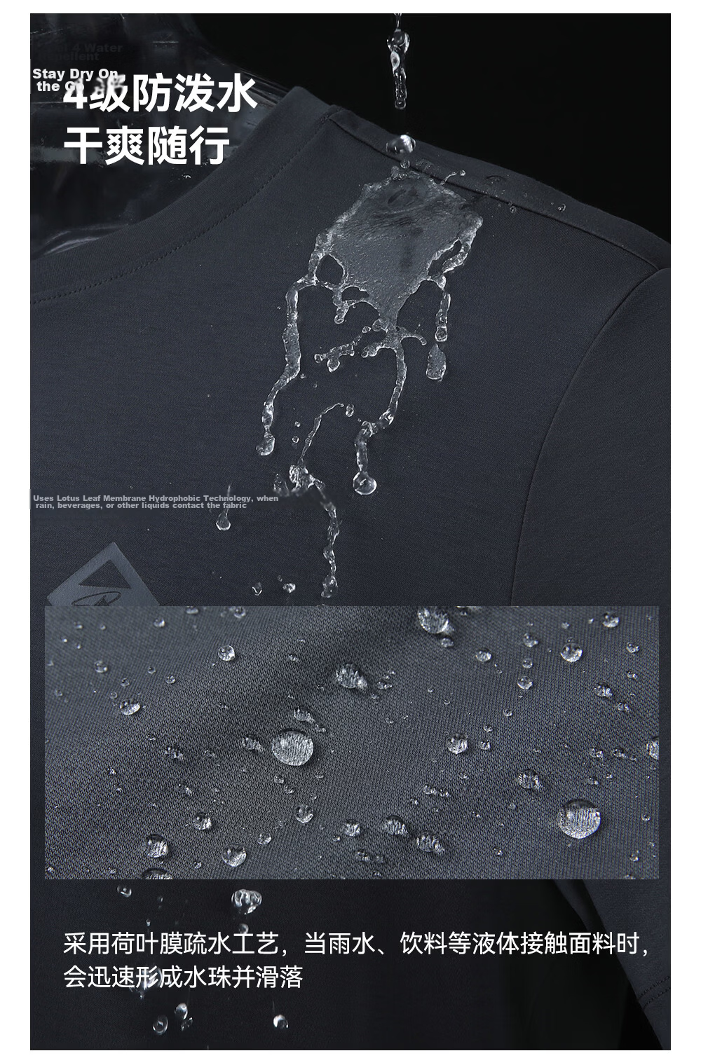 Toread Men's High-Quality SUPIMA Imported Pima Cotton Lightweight Summer Quick-Dry Sweat-Absorbing Water-Repellent Short Sleeve T-Shirt 3