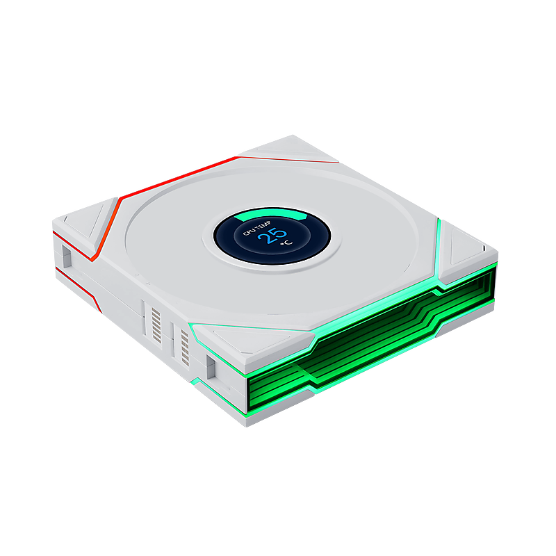 LIANLI TL FLEX 120 Fourth Generation Modular Fan Unbounded Edition Single Unit with Screen White Standard Blade