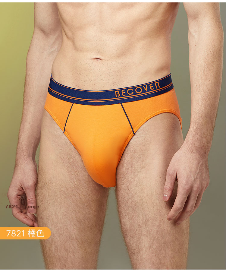 Schiesser Men's Briefs Combed Cotton Becover Series Breathable Mid-Rise Solid Color 2-Pack 14