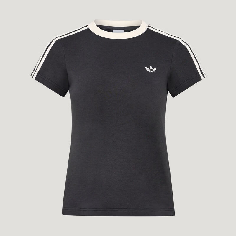 Adidas Originals Women's TALIORED TEE W Short Sleeve T-Shirt KT7789 Dark Grey S 5