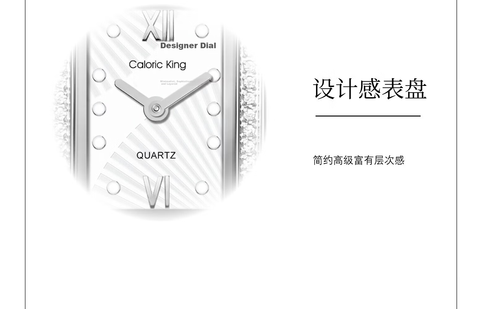 Caloric King Classic Tank Diamond-Studded Square Watch for Women Lightweight Luxury Niche Steel Band Minimalist Ladies Wristwatch Birthday Gift for Girlfriend 23