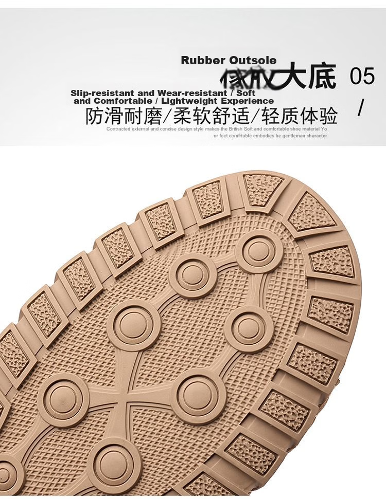 Jingzhenlianggong New Casual Sandals High-Quality Ultra-Soft Men's Breathable Sandals Wear-Resistant Non-Slip Yellow [Leather Version] Size 43 16