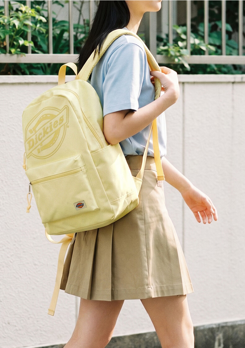 Dickies Backpack, Large Capacity Travel Bag for Women, Laptop Bag, Schoolbag for Female College Students And Middle School Students, Stylish Youth Pink 28