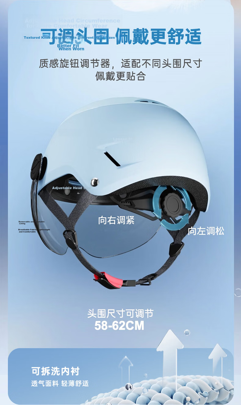 Blue Polaris Electric Bike Helmet Summer Electric Scooter Riding Half Helmet Motorcycle Rider Helmet Ventilated Rainproof Four Seasons 3C Certified Lightweight Commuter Helmet Khaki Yellow 13