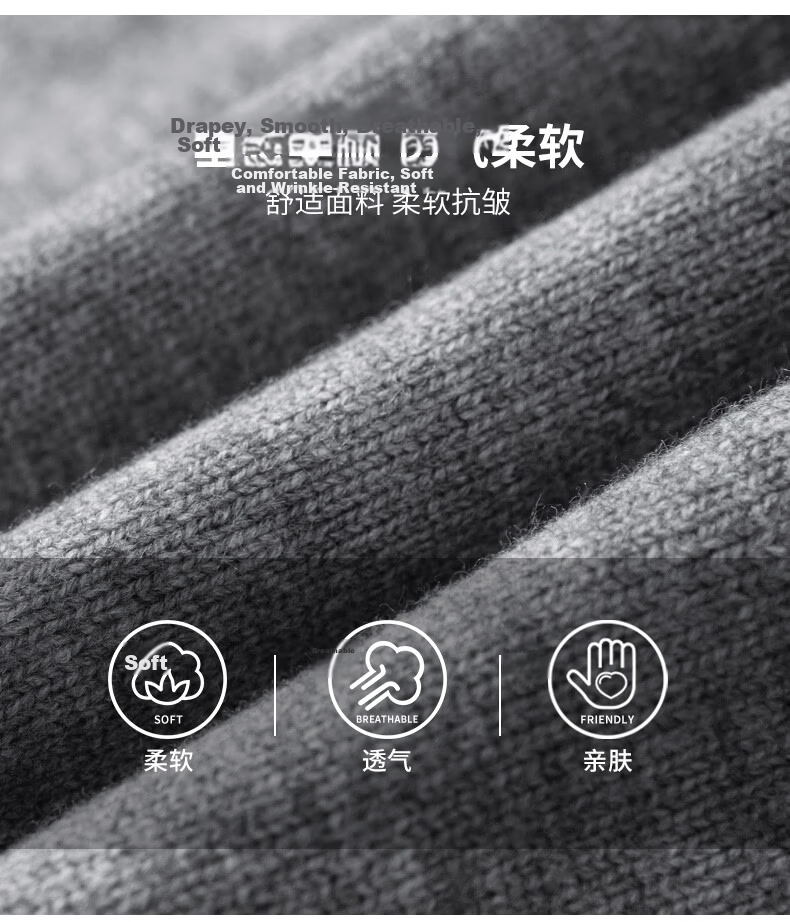 :CHOCOOLATE Men's Autumn New Knit Sweater Jacket Loose Pullover Long Sleeve Coat Navy Blue L 4