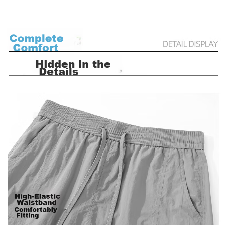 Jeanswest Men's Summer Shorts 2026 New American Style Functional Cargo Loose Fit Large Size Mid-Length Pants 20
