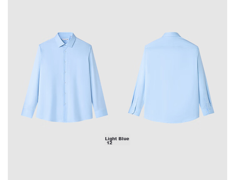 HLAHLA Men's Long Sleeve Spring Business Shirt 26 Light Series Sun Protection Formal Shirt 15