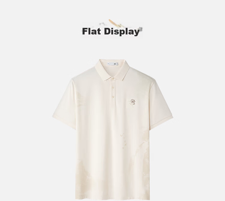 HLAHLA Men's Short Sleeve Polo Shirt 26 Mountain Series Cooling Moisture-Wicking Summer Tee 14