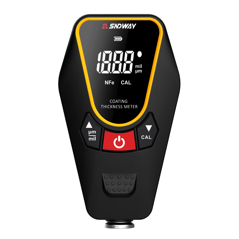 SNDWAY Coating Thickness Gauge High Precision Automotive Paint Film Meter Industrial Paint Film Detector SW-6300A
