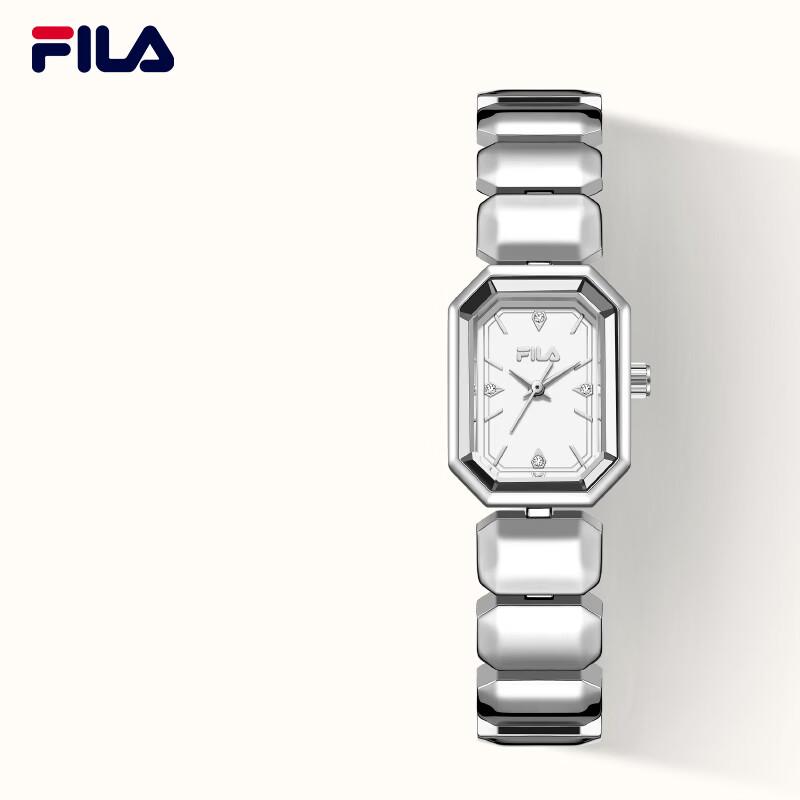 FILA Women's Small Square Watch Birthday Gift for Girlfriend Ladies Watch for High School and Middle School Students 6751-101