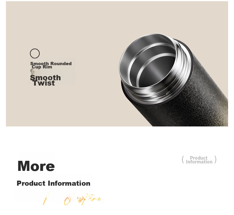 Shuimoting Smart Temperature Display Tea Separation Children's Insulated Water Bottle Large Capacity Men's and Women's Premium Tea Brewing Cup Gift Water Bottle 20