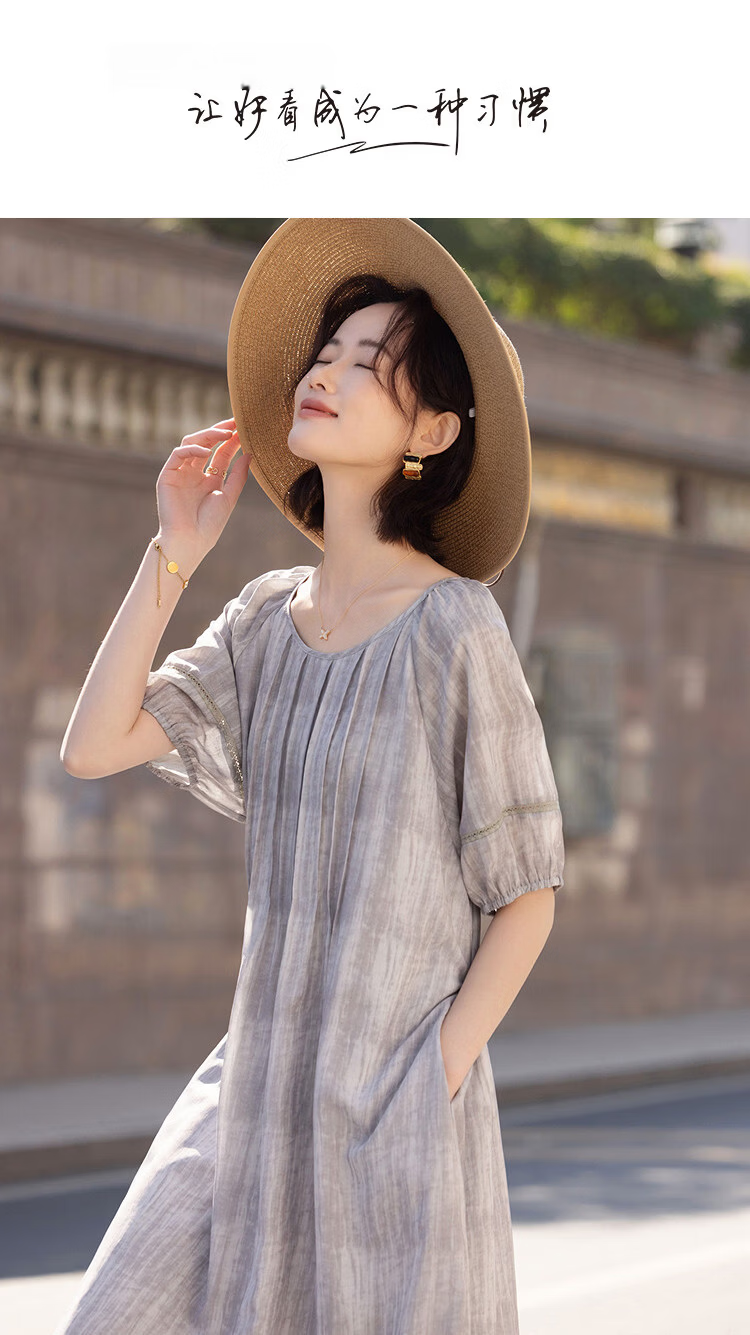 Demana Elegant Urban Summer Sweet Style Lace Splice Floral Print A-Line Slimming Conceal Dress for Women Premium Quality 1
