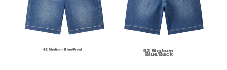 Giordano G+ 2026 Summer New Acetate Cool Feeling Leather Patch Mid-Rise Straight Leg Faded Denim Shorts for Men 01106348 21