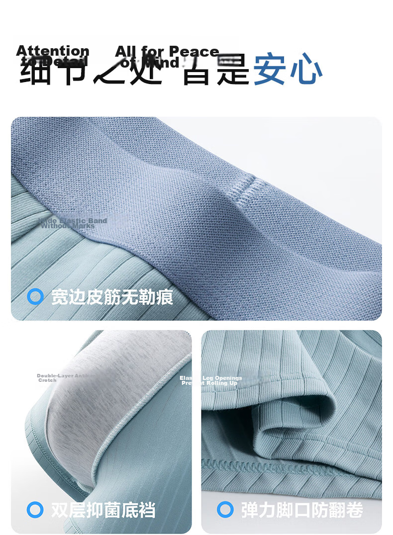 Dr. Chu Pure Cotton Disposable Men's Boxer Briefs Daily Use Large Size Individually Packaged Sterilized No Wash 5 Pieces 5XL 19