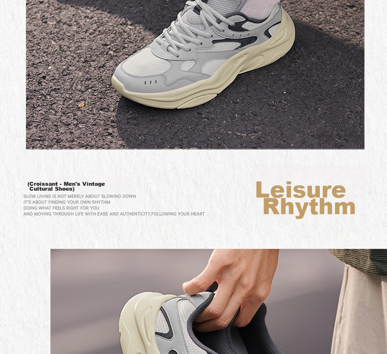 361° Men's Casual Shoes Summer Breathable Lightweight Commuter Sports Retro Versatile Dad Sneakers 672616781-4 23