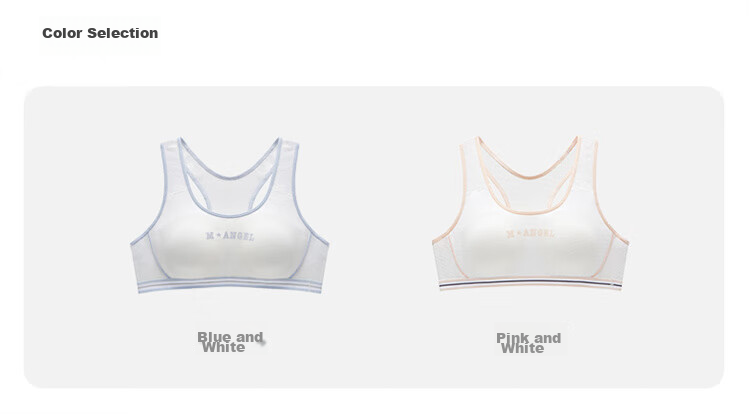 Maniform Student Vest-Style Underwear, Comfortable Bra for Teenage Girls, 20400378 5
