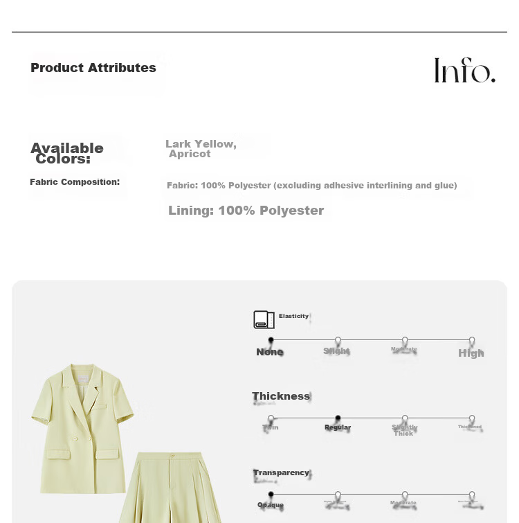Sentubila Urban Commuter Women's Summer Slim Fit Short Sleeve Blazer and Elastic Waist Shorts Two-Piece Set 12