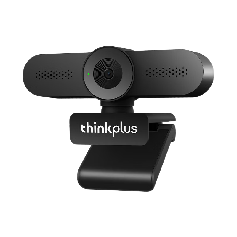 Lenovo ThinkPlus 4K HD Auto-Focus Webcam with Built-in Noise-Cancelling Dual Microphones USB Video Conference Camera for Live Streaming, Interviews, and Online Classes