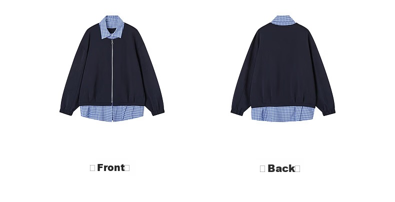 Demana [Smart Sense Academy] Autumn Cloud Cotton Fake Two-Piece Lapel Loose Slim Shirt Jacket for Women Premium Feel 12