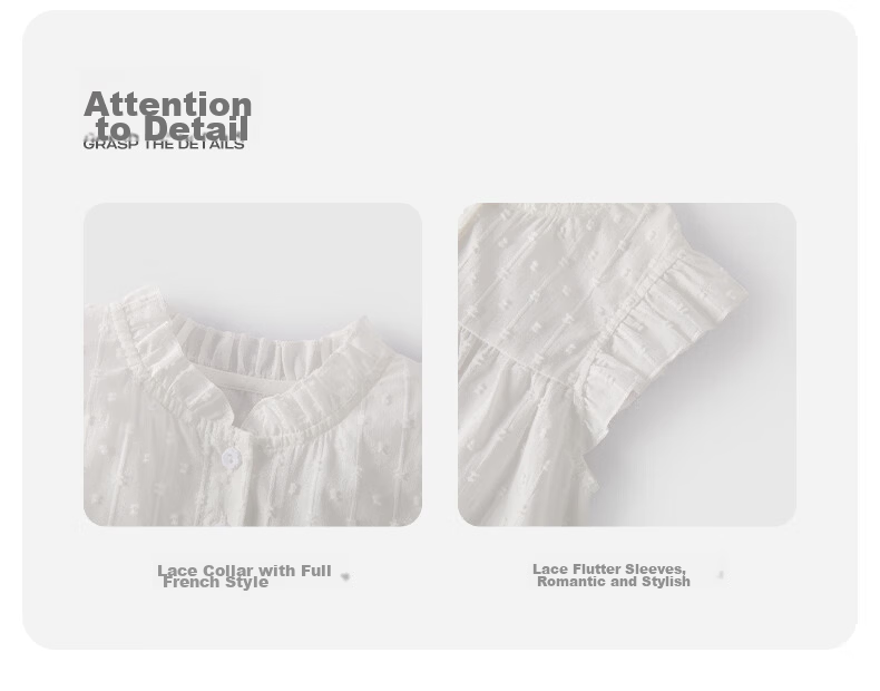 JELLYBABY French Style Puff Sleeve Shirt and Wide Leg Pants Set Summer New Girls Shirt and Long Pants for Older Kids 5