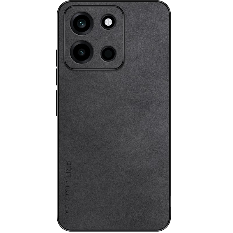 Shangsu Compatible OnePlus Turbo6 Phone Case 1+ Turbo6 Protective Cover Shockproof Full Coverage Soft Case Minimalist Business Style Sheepskin Leather Shell for Men and Women Black